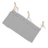 Baby Bed Storage Hanging Bag 2 Pockets Adjustable Strap Infant Bedside Storage Bag for Toy Grey