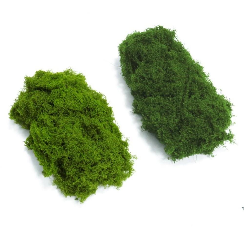 DIY Craft Faux Preserved Moss Polyester Simulation Green Moss Preserved Reindeer Moss Bonsai