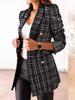 Giacca Blazer Corta da Donna Nuova a Manica Lunga con Stampa Floreale