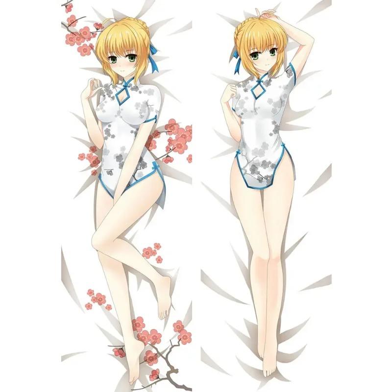 Japan Anime Fate/stay Night Saber Body Hugging Cover Double Sided Pillow Case Throw Cushion Dakimakura Waifu Pillowcase