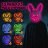 Halloween Luminous Mask Black Bear Brown Bear Cos Props LED Dance Party Scary Mask