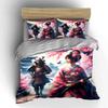 Samurai and Kimono Art Set Bedding Set with 1 Duvet Cover 2 Pillowcases Single Double King Queen, Gift