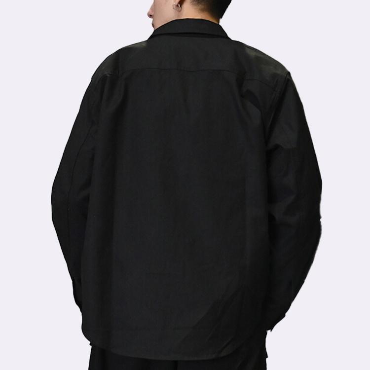 Converse Carpenter Pocket Button Down Long Sleeve Shirt Asia Sizing 'Black' Men's 10022950-A03
