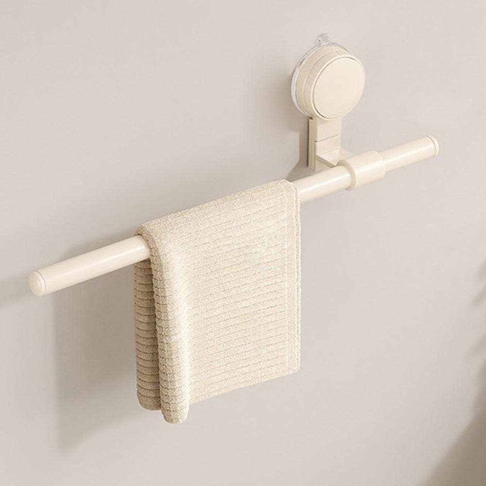 

Настенная вешалка для полотенец, полка для хранения тапочек без сверления, новая подвесная штанга для ванной комнаты Beige L(50cm)