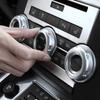 5pcs Chrome Car Volume & Air Conditioning Knobs Button Trim Cover for Land Rover Discovery 4 LR4 2009 2010 2011 2012 2013