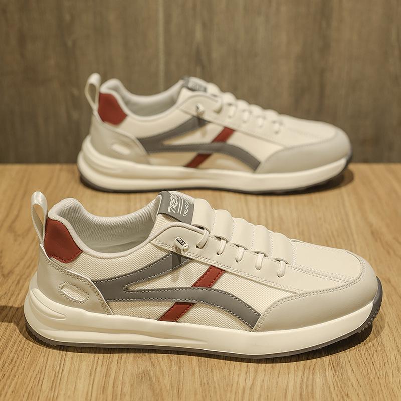 

2025 Summer New Versatile Breathable Soft Sole Mesh Running Shoes Men s Classic Retro Casual Timeless 39 красный