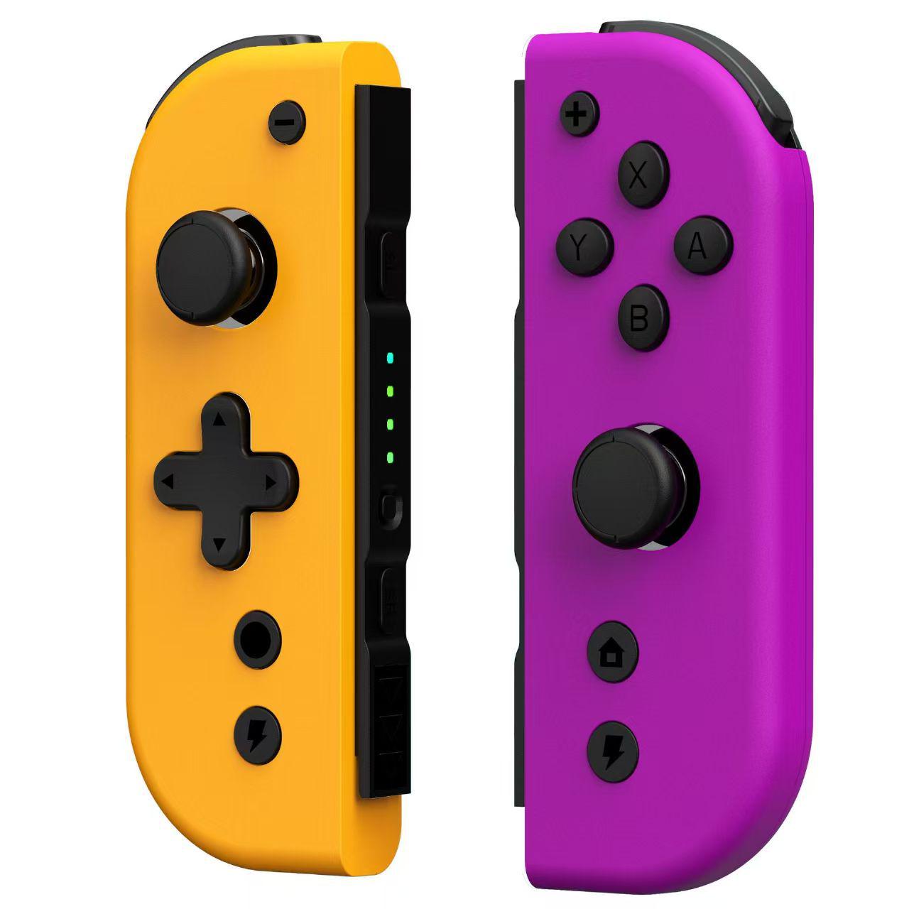 Wireless Bluetooth Game Controllers with Vibration and Motion Sensing for NS Console Left Blue, Right Red