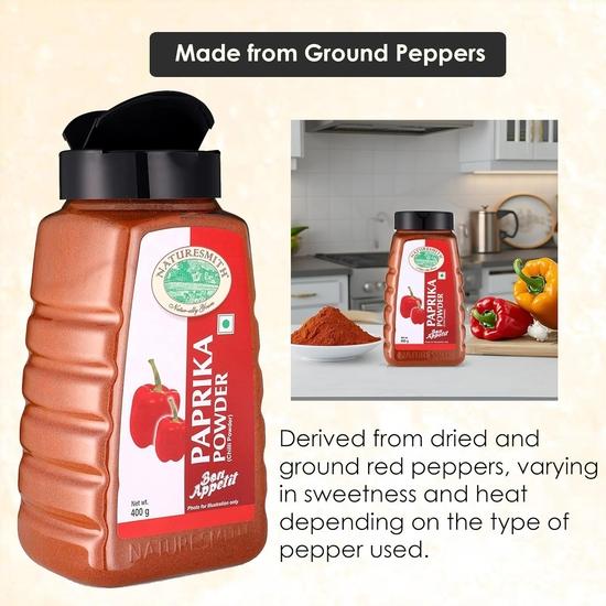 NATURESMITH PAPRIKA POWDER-400g || BIG JAR READY TO USE ||