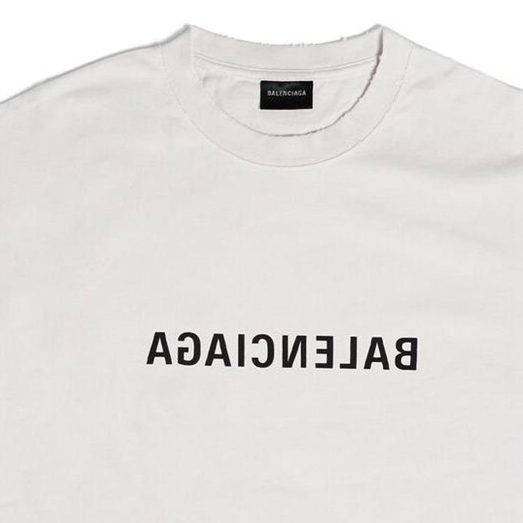 Balenciaga Mirror Balenciaga T-Shirt Medium Fit 'Beige' Unisex 612966TNVV89784