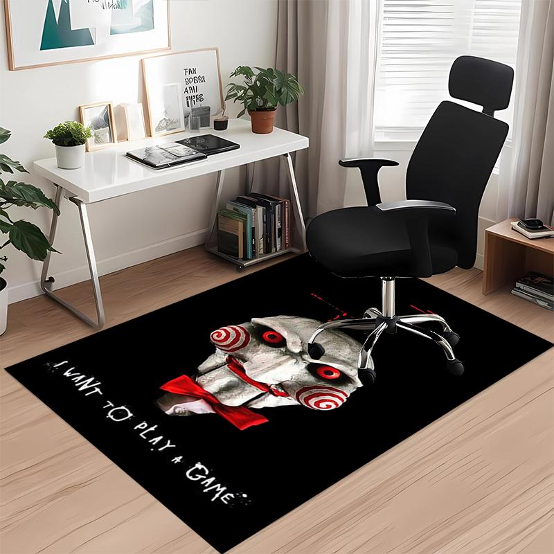 Halloween Horror Printed Carpet, for Office Chair Living Room Bedroom Kitchen Room Decor Gifts.