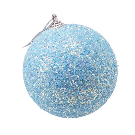 

Подвеска на рождественскую елку Нежный привлекательный рождественский шар тонкой работы Рождественские украшения Блестящий красочный шар из пенопласта Рождественский шар из пенопласта 8 cm