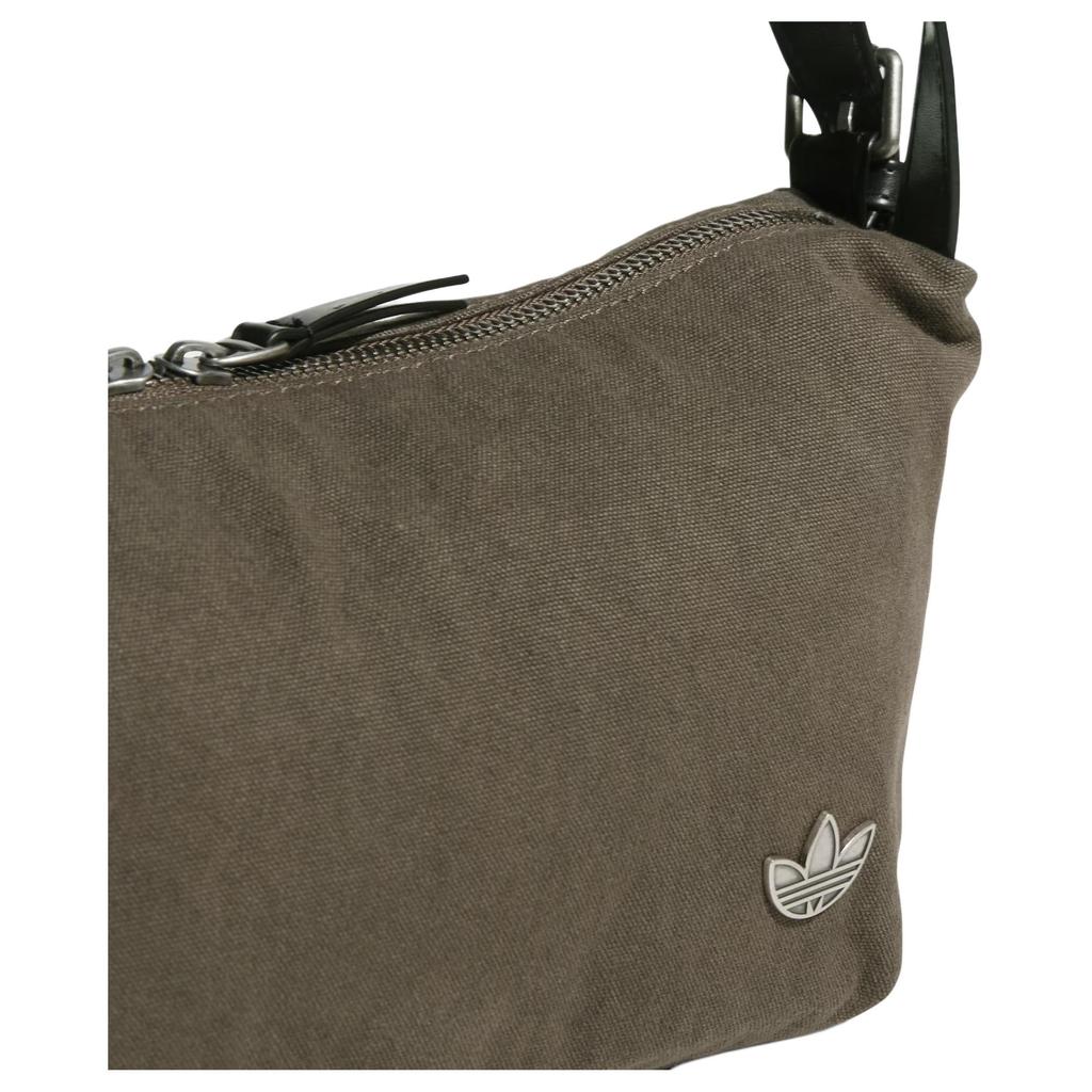 Adidas Originals Classic Logo Zipper Shoulder Bag Women Shoulder Bag Brown KT0864