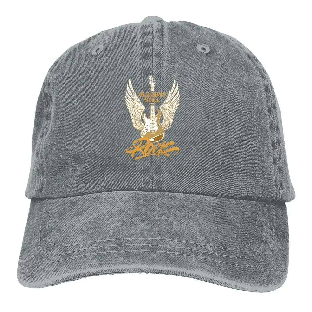 Old Guys Still Rock Bassist Retro Baseball Cap Unisex Hats Women Visor Protection Snapback Bass Guitar  Music Caps Adjustable