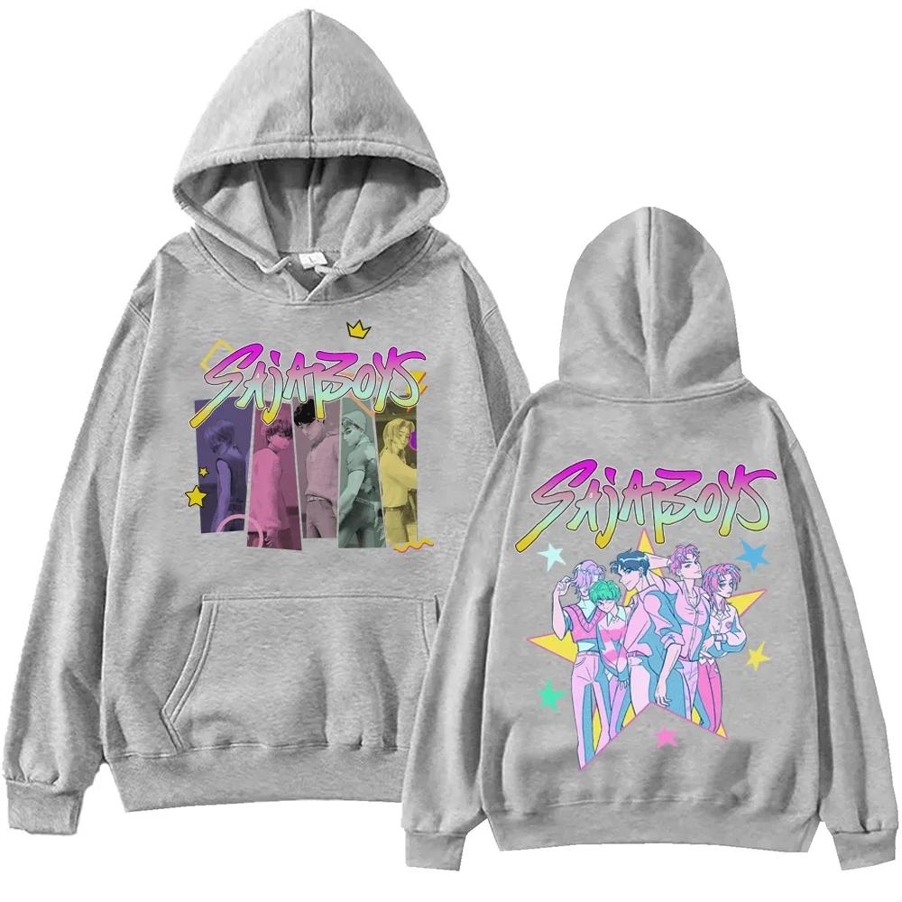 Unisex Adule Hoodies & Sweatshirts KPop Devil Hunter Fashion Print Adult Casual Loose Hooded Sweatshirt