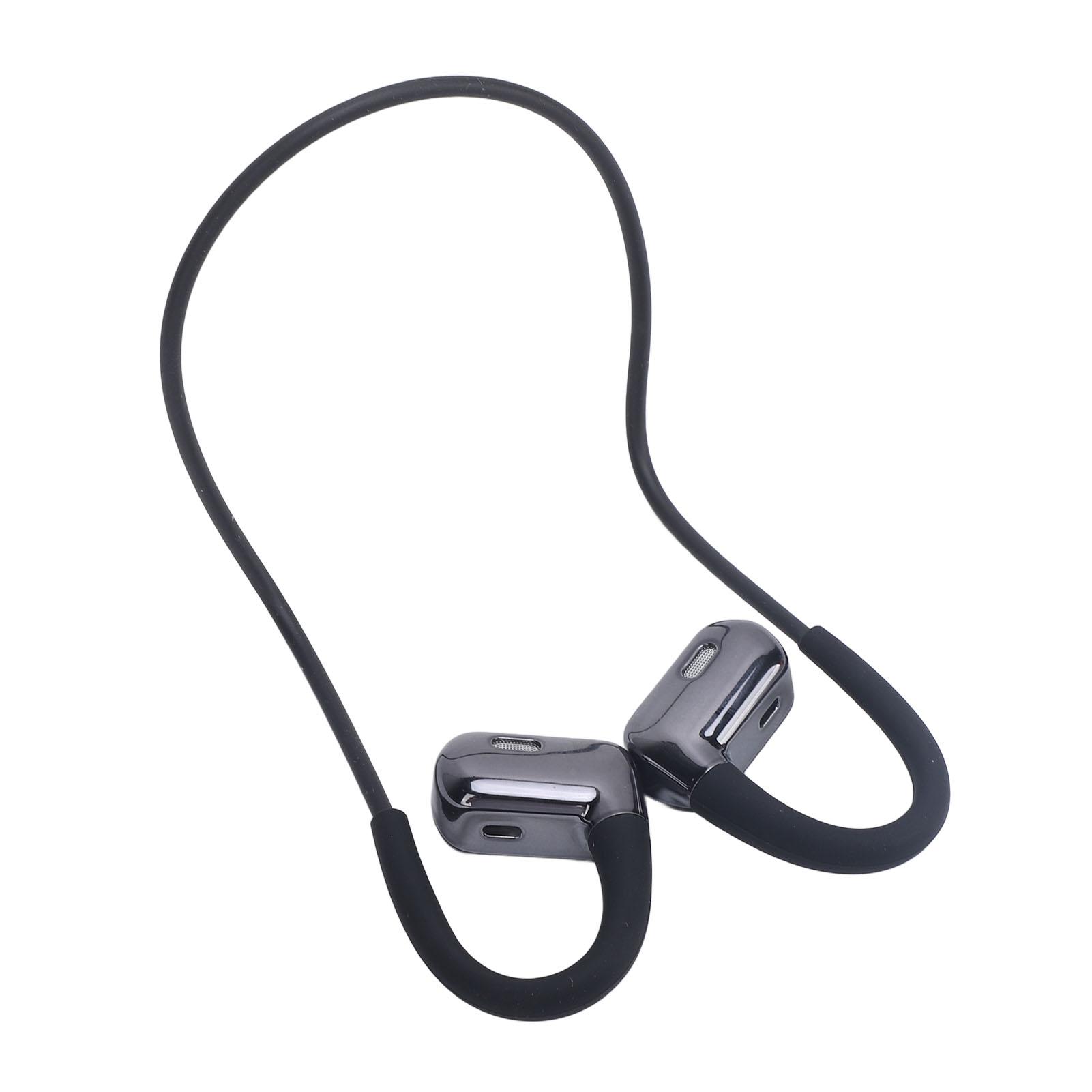 

Наушники с открытым ухом, беспроводные, Bluetooth 5.4, воздушная проводимость, велосипедные спортивные наушники, 2 микрофона, шумоподавление чёрный