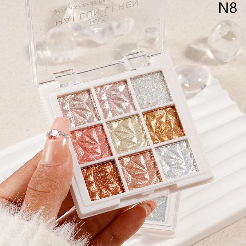 4/9 Color Eyeshadow Palette Eyeshadow Girl Beginner Makeup Tray Sculpture Highlight Cosmetic For Girls Accessories Cosmetic