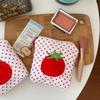 Portamonete Stile Pomodoro Pois Rossi Mini Portafoglio per Soldi Carino Stile Coreano Custodia per Rossetto Auricolari Borsette Borse