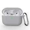 Solid color silicone one-piece earphone case for AirPods PRO1 Bluetooth earphone case with hook