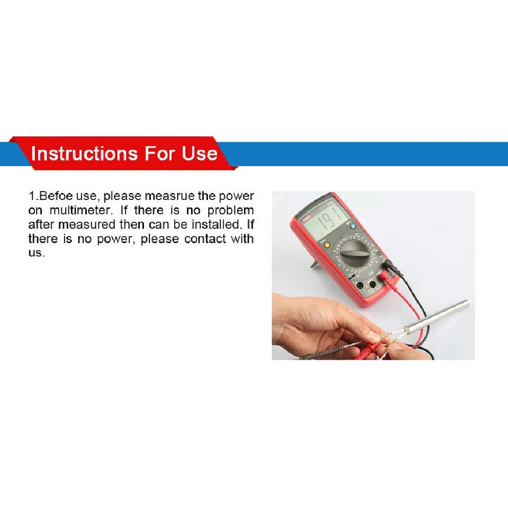 LJXH M16X1.5 Thread Pellet Barbecue Furnace Fireplace Heating Furnace Special Igniter Electric Cartridge Heater Element