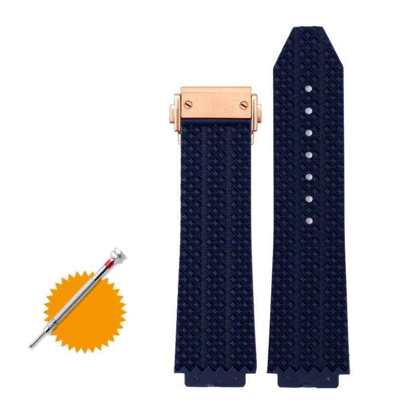 Armband für HUBLOT BIG BANG Silikon 26*19mm Wasserdicht Herren-Uhrenarmband Ketten-Uhrenzubehör Gummiarmband Armband
