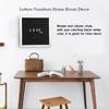 25cm*25cm Message Plastic Letter Board Sign Changeable Letters Numbers Room Decor (White Frame)
