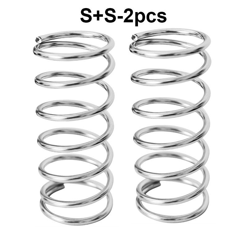2pcs Stainless Steel Toothbrush Holder Spring Shape Multifunctional Desktop Makeup Brush Toothbrush Storage Bathroom Organizer