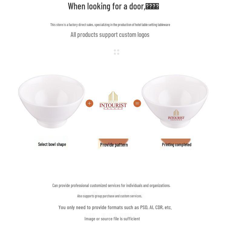 Pure White Ceramic Bowl: 5/5.5/6.5 Inch - High-Foot Salad, Instant Noodle, Fruit, Conical Hat, or Ramen Bowl