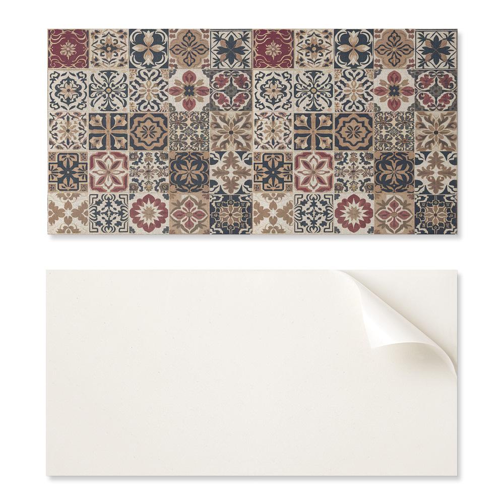 Vinyl Tiles with a Motif for Easy Wall Transformation Mosaic Patterns in a 10x40x20 cm Layout