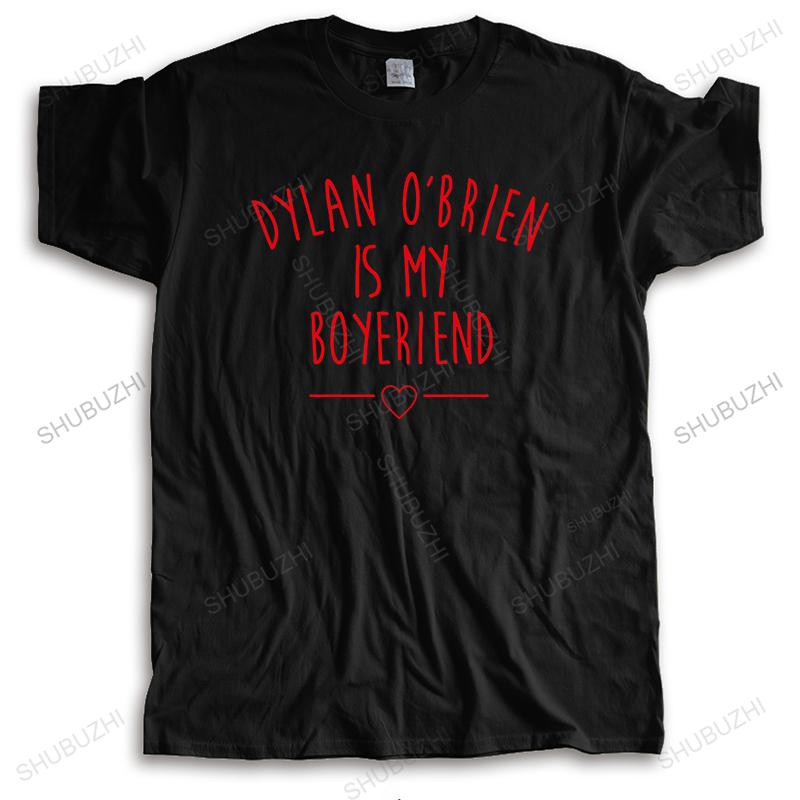 Hot Sale Summer Vintage Print Unisexs Black Brand Cotton T Shirts Dylan Obrien Is My Boyfriend Unisex Tshirt Teenagers Casual Top