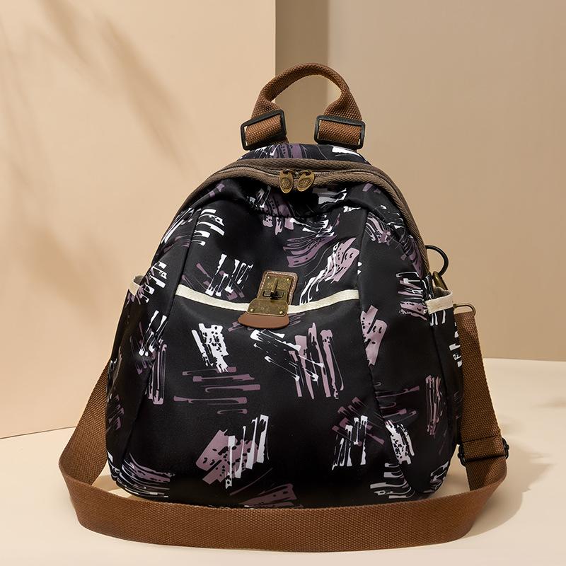 Commuter Backpack Women's Printed Backpack Travel Bag