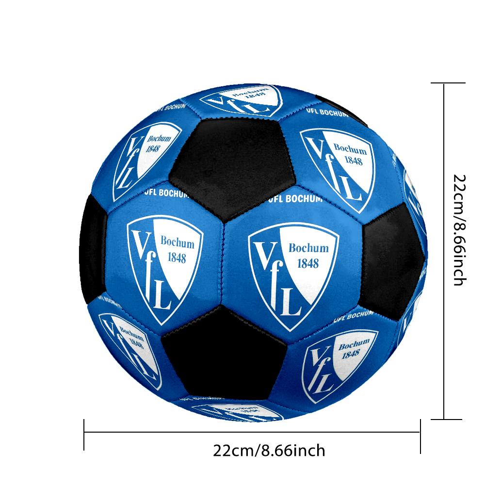 VfL Bochum 1848 Indoor Soccer Ball Colorful Machine Stitched PVC Size 5 Team Training Competition Ready Durable High-Bounce Cool Sports Gift