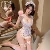 Sex Underwear Pure Lace Maid Emotional Fun Underwear Buttocks Strap Bow Cherry Maid Clothing