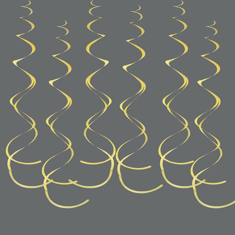 Festival & Birthday Swirl Ceiling Decorations: Hanging PVC Ornament for Windows, Corridors, and More.