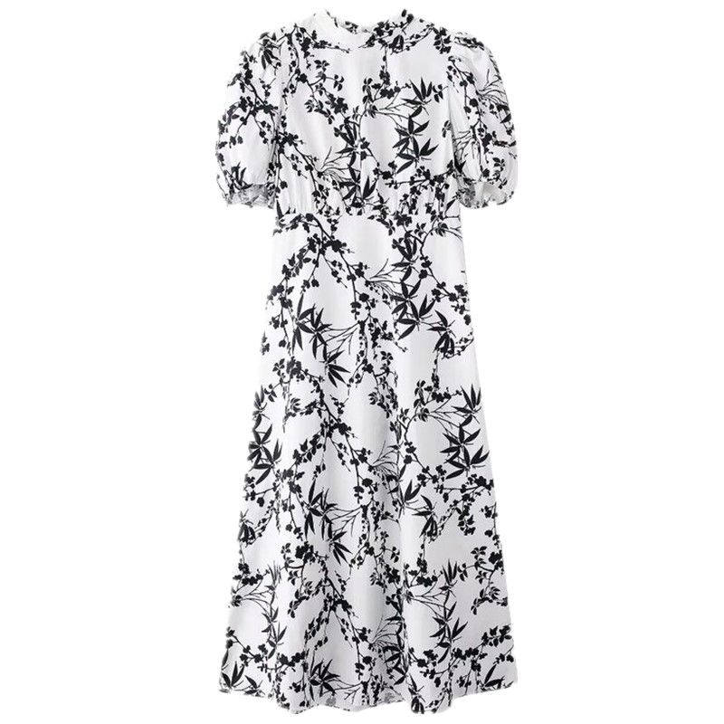 

Fashion Wind 2024 New Fall Women s Clothing Elegant All-Match Commute Print Mid Length Long Length Dress 5216243 Figure Color L
