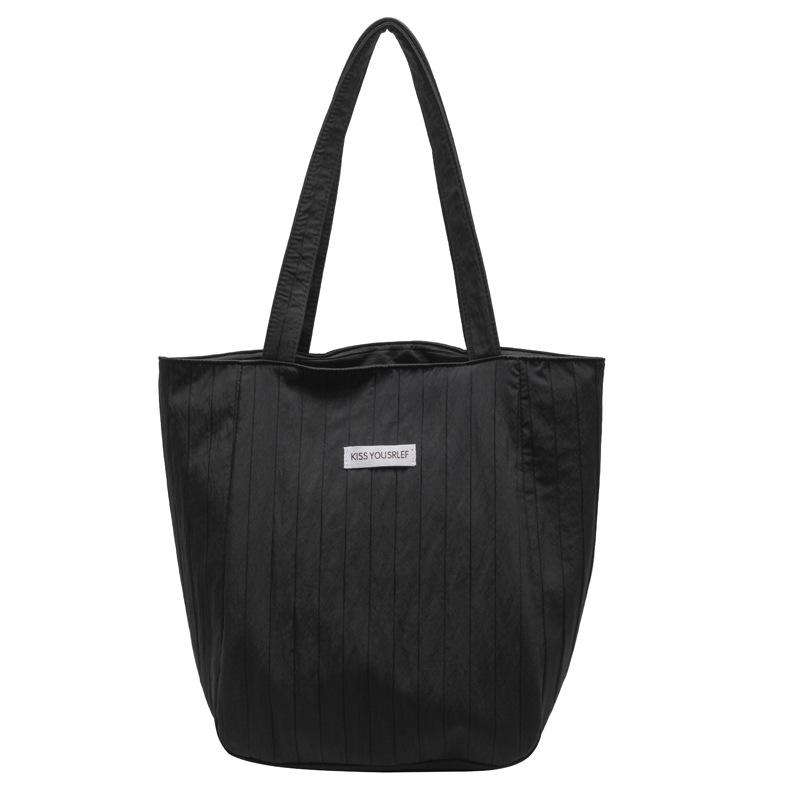 Casual Niche Design Tote Bag 2025 Fold New Fashion Simple Large Capacity Commuter Shoulder Bag