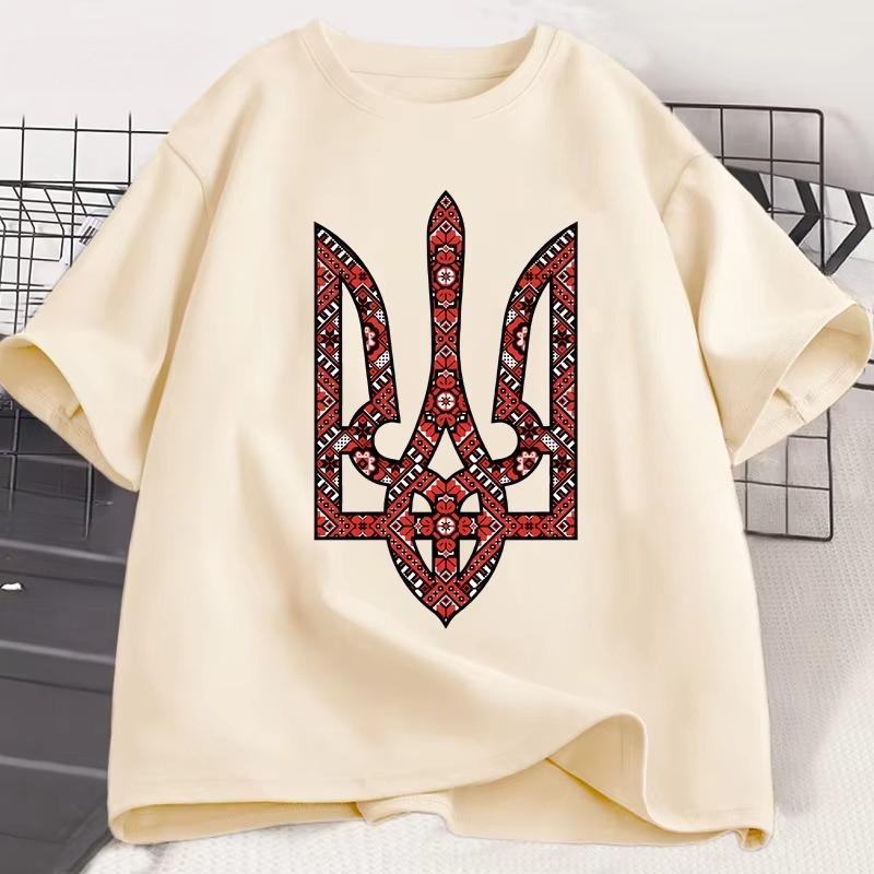 T Shirt Men Women Harajuku Cotton Short Sleeve T-shirt Ukrainian T Shirts Man Clothes Tops