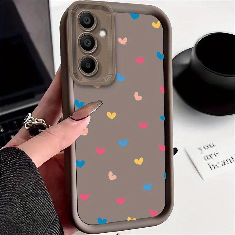 

Colorful Heart Pattern Silicone Soft Phone Case for Samsung Galaxy S25 Ultra S24 S23 S22 S21 S20 FE Plus A15 A35 A54 A55 Cover Galaxy A35 5G