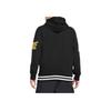 Nike Sudadera con capucha y manga larga con cordón y estampado del logotipo del alfabeto para hombre, color negro, DD6168-010