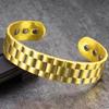 Adjustable Open Cuff Magnet Bracelet for Men fashionable Alloy Bangles men's trendy and cool personalized bracelet Jewelry Gifts