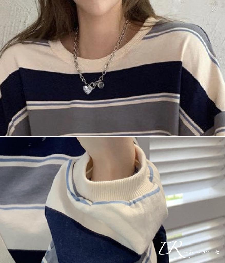 MRLuse Striped Long Loose Oversized Simple Perfect for and Women's T-Shirt, Fit, Thin, Silhouette, Design, Commuting, School, Sports, Dance,