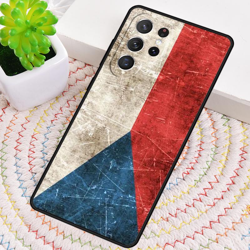 Czech Republic Flag Phone Case for Samsung Galaxy note 10 pro S26 Ultra S23 S24 FE S25 S21 S22 PLUS shockproof Cove