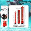 Compact Scuba Diving Surface Marker Buoy Set with Double-ended Clip, Signal Tube And Reel.