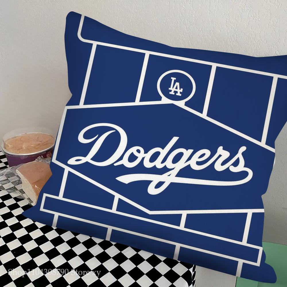

Los Angeles D-Dodgers Pillow Case Square Pillow Bedroom Sofa Leisure Comfort Cushion Car Living Room Home Decoration 16x16Inch