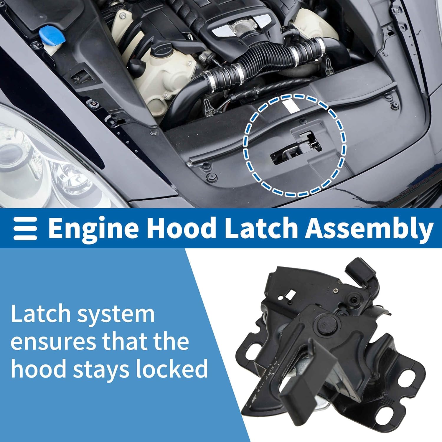 Hood Latch Assembly for Honda Civic 2016-2021 Engine Hood Latch Lock Release No.74120TBAA01 1 Pc