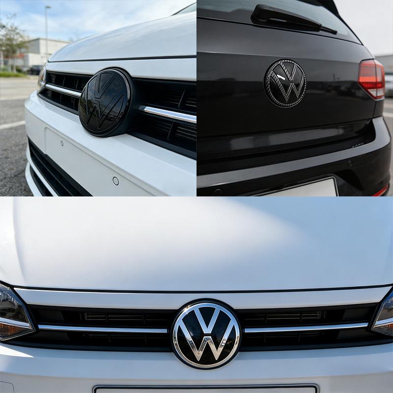 Für Volkswagen VW Polo 2019 2020 2021 2022 2023 2024 ABS Auto Frontlogo Kühlergrill Emblem Kofferraumemblem Auto Ersatzteile
