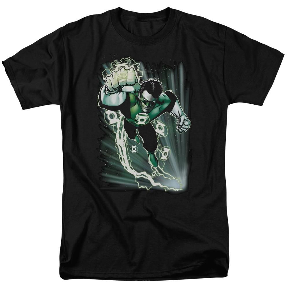 DC Comics - Justice League - Emerald Energy - Adult Unisex T-Shirt - Black S