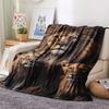 1Pc 3D Lion Print Flannel Blanket, High Quality Comfortable for All Seasons, Home Decor, Warmth and Comfort, Perfect for Christmas Gifts