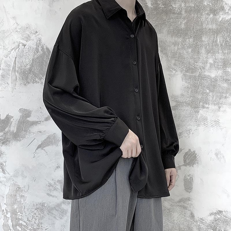 Men's Hong Kong Style Loose-Fit Long-Sleeve Fairy Top - Trendy JK Design