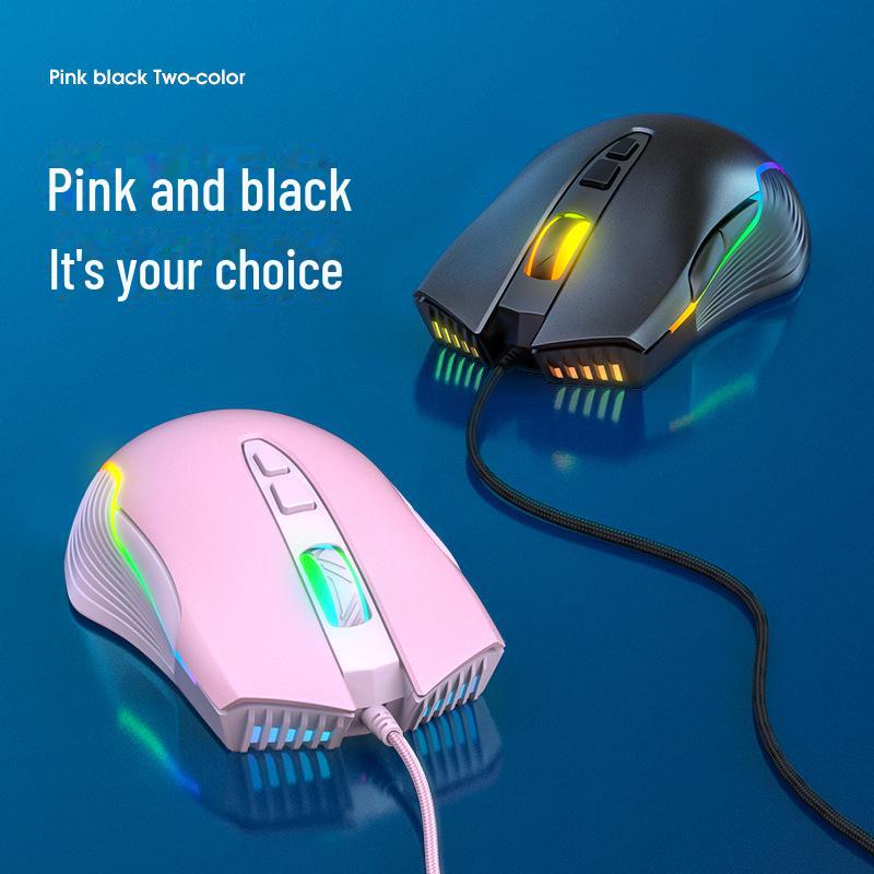 Cross-Border CW905 RGB Wired Gaming Mouse: 7-Key Macro Definition for Enhanced Gameplay