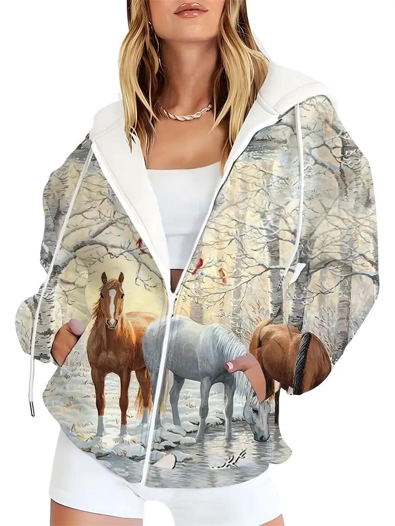 Мужская осенняя толстовка-куртка с цифровым принтом в стиле хип-хоп, свободная 3XL